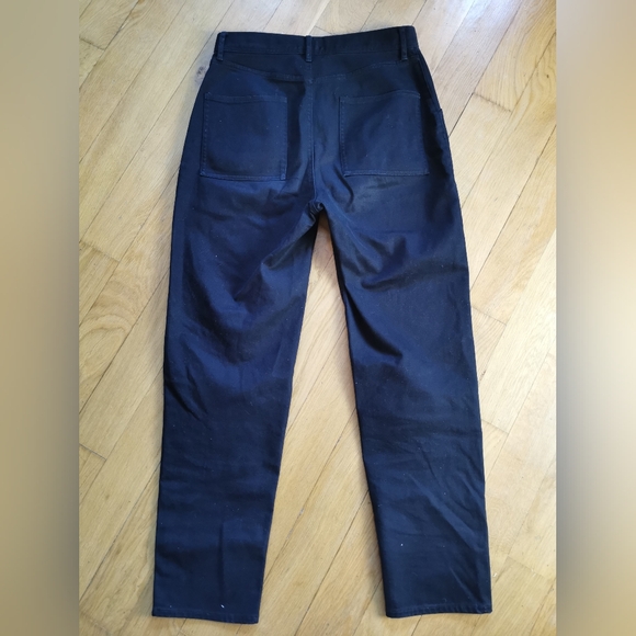 Aritzia Wilfred Free Button Front Mom Jeans Black Size 10 - Picture 4 of 8